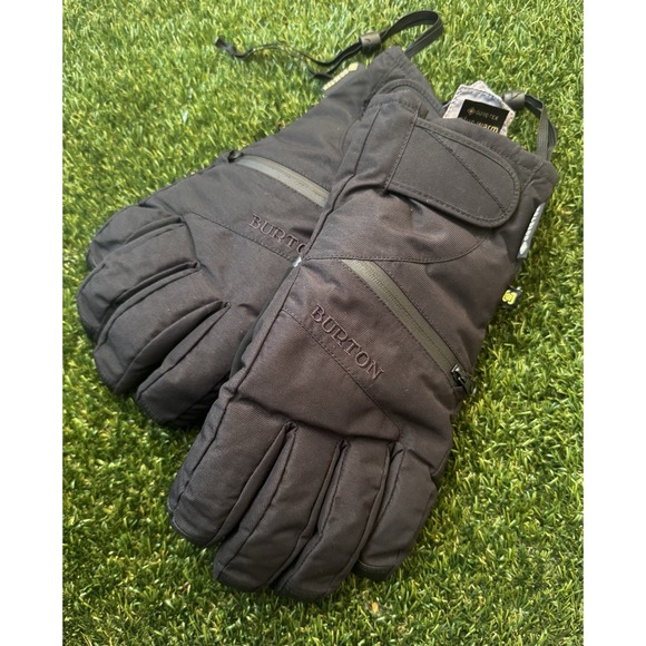BURTON Mens Snowboard Snow - Gore-tex Gloves Black LARGE - Picture 1 of 6